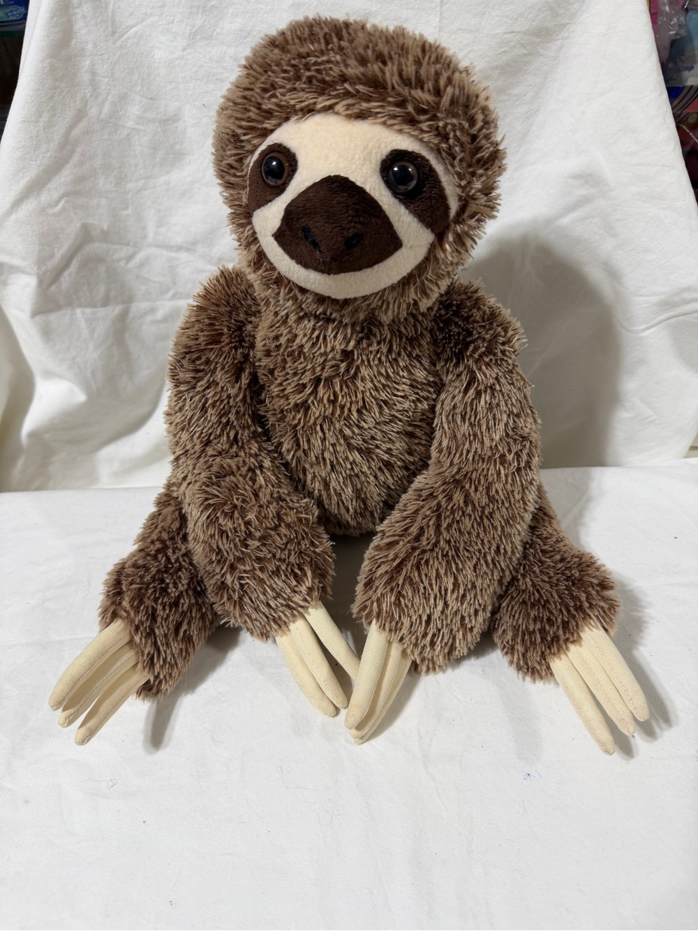 Plush Brown Sloth Stuffed Animal - Soft Cuddly Toy